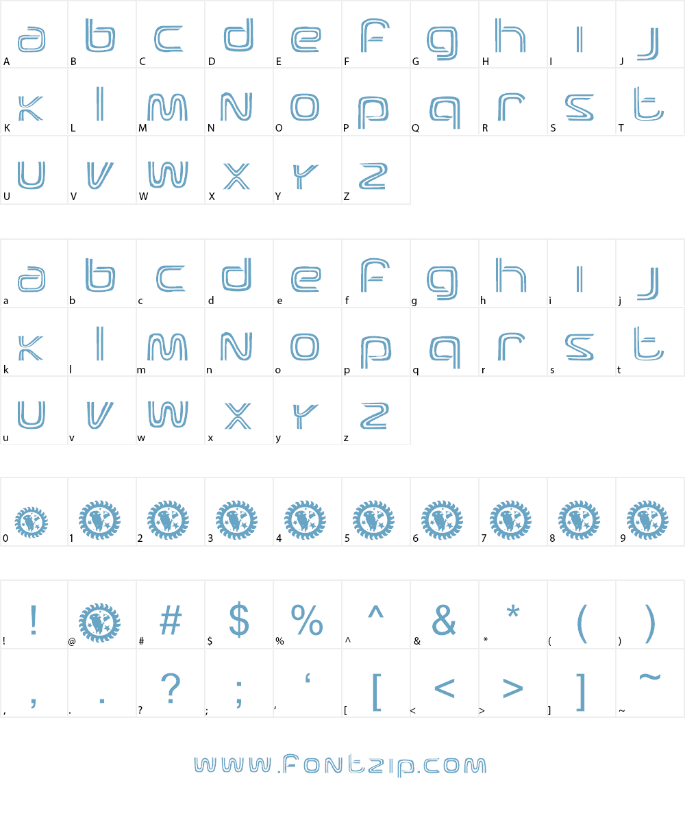 Brand New Heavies Font Character